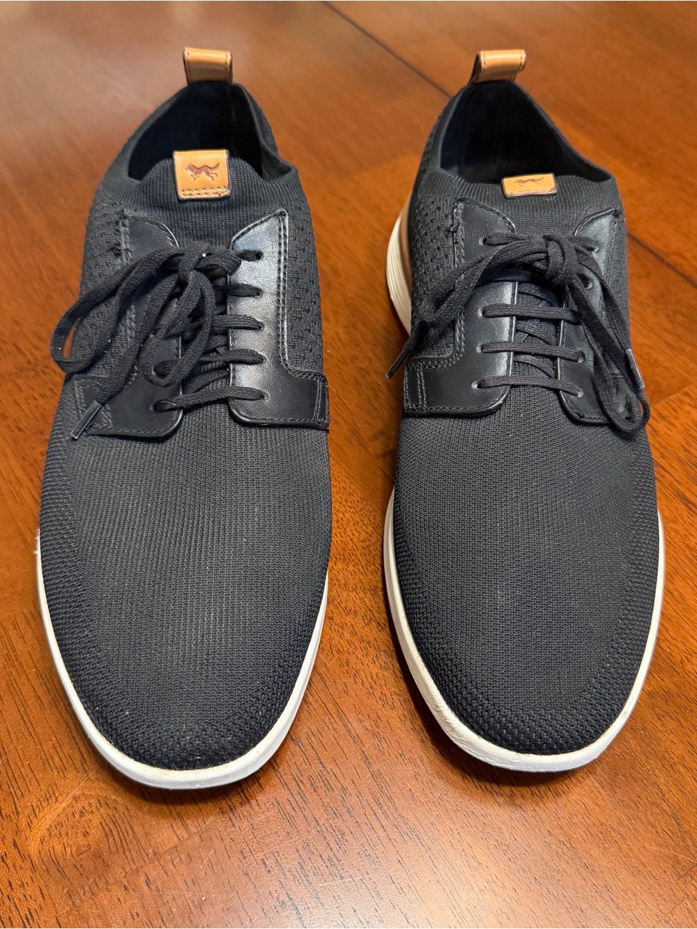 Wolf and Shepherd SwiftKnit Derby Comfort Polished Sneaker Black Men 10 Women 12